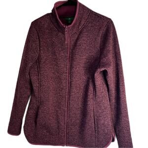 Dip Brand fleece Purple Blush Pink Jacket Sweater 100% polyester Size Large.